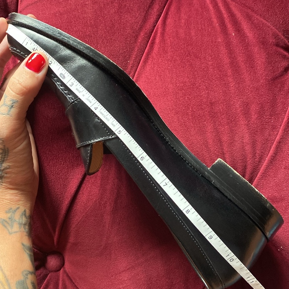 SOLD Vintage Manolo Blahnik - Black Leather Loafers - size 9.5 10 40.5 EU - Picture 13 of 13
